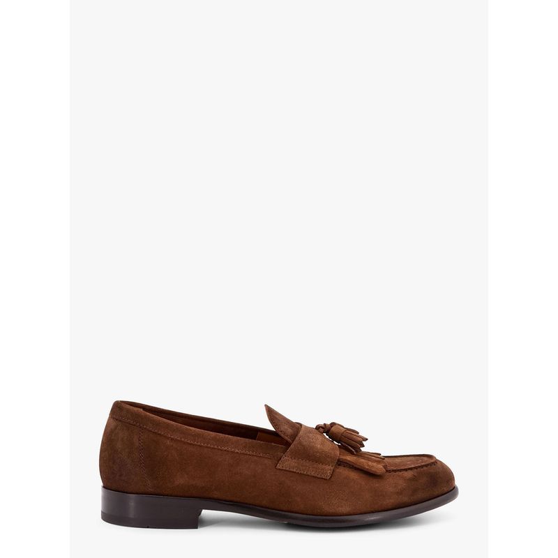 Doucal's Men Suede Loafers With Tassels